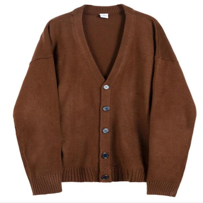 Fall/winter Long Sleeve Cardigan Cardigan V-Neck Top Sweater